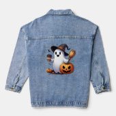 Cute Halloween ghost Denim Jacket (Achterkant)
