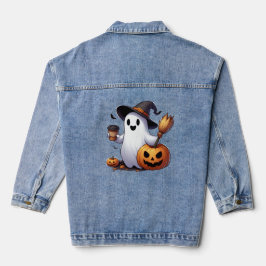 Cute Halloween ghost Denim Jacket
