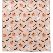 Cute Halloween Ghost Douchegordijn (Voorkant)