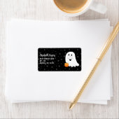 Cute Halloween Ghost Etiket (Insitu)