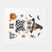 Cute Halloween Ghost Fleece Deken (Voorkant (Horizontaal))