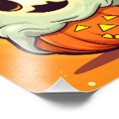 Cute Halloween Ghost Foto Afdruk (Hoek)