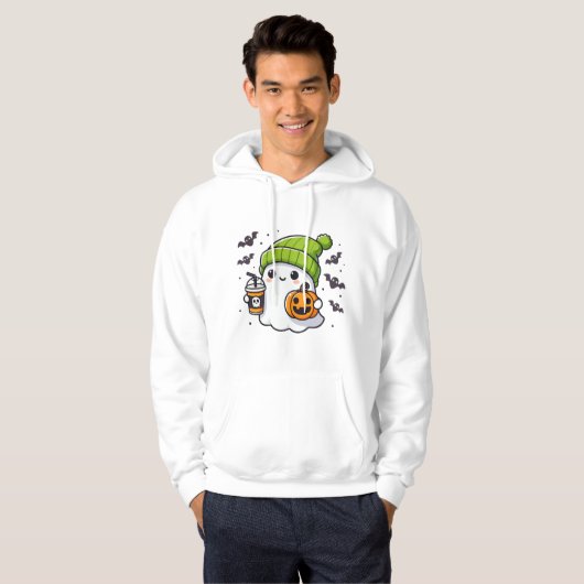 Cute Halloween Ghost Hoodie (Voorkant volledig)