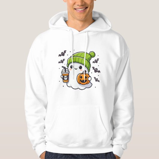 Cute Halloween Ghost Hoodie (Voorkant)