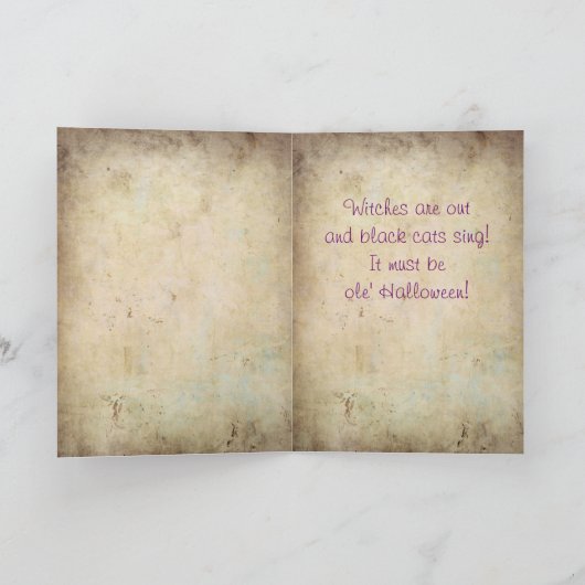 Cute Halloween Ghost Kaart (Binnen)