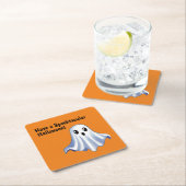 Cute Halloween Ghost Kartonnen Onderzetters (Insitu)