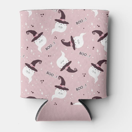 Cute Halloween Ghost Koelbox Blikjeskoeler (Voorkant)