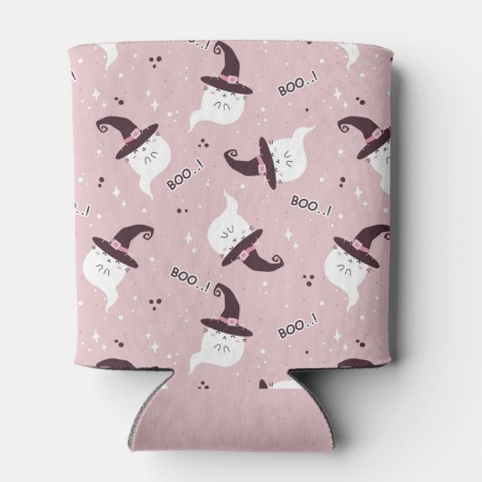 Cute Halloween Ghost Koelbox Blikjeskoeler (Achterkant)