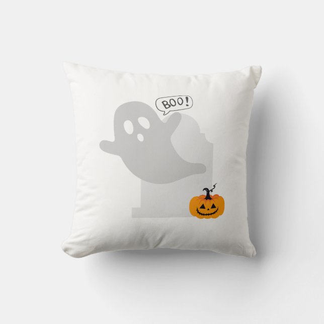 Cute Halloween Ghost Kussen (Voorkant)