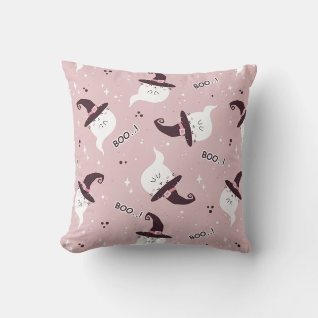 Cute Halloween Ghost Kussen (Voorkant)