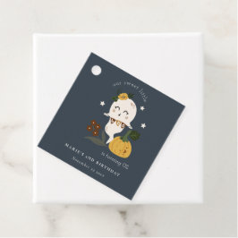 Cute Halloween Ghost Little Boo any age Birthday Bedankjes Labels