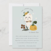 Cute Halloween Ghost Little Boo Baby koninklijke b Bedankkaart (Voorkant)