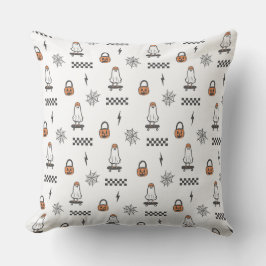 Cute Halloween Ghost Pattern Throw Pillow Buitenkussen