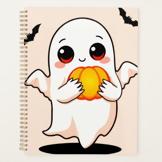 Cute Halloween Ghost Planner (Voorkant)