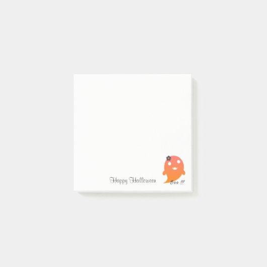 Cute Halloween Ghost Post-it® Notes (Voorkant)