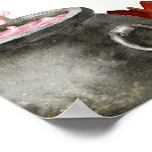 Cute Halloween Ghost Pumpkin Baby Shower Welcome Poster (Hoek)