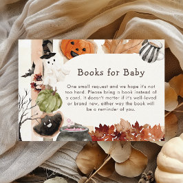 Cute Halloween Ghost Pumpkin Books for Baby Informatiekaartje