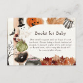Cute Halloween Ghost Pumpkin Books for Baby Informatiekaartje (Voorkant)