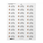 Cute Halloween Ghost Return Address Label (Full Sheet)