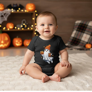 Cute Halloween Ghost Romper