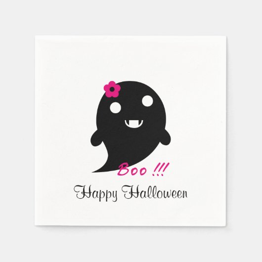 Cute Halloween Ghost Servetten (Voorkant)