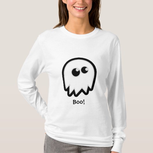 Cute Halloween Ghost Shirten T-shirt (Voorkant)