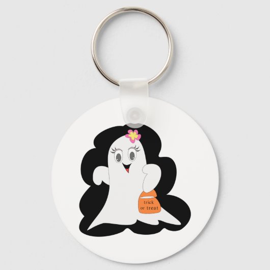 Cute Halloween Ghost Sleutelhanger (Achterkant)