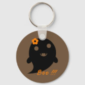 Cute Halloween Ghost Sleutelhanger (Voorkant)