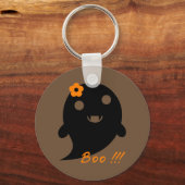 Cute Halloween Ghost Sleutelhanger (Voorkant)