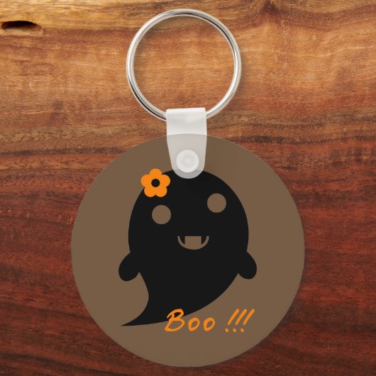 Cute Halloween Ghost Sleutelhanger (Voorkant)