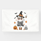 Cute Halloween Ghost Spandoek (Horizontaal)