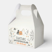Cute Halloween Ghost Spooktacular Birthday Decor Bedankdoosjes (Achterkant)