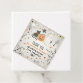 Cute Halloween Ghost Spooktacular Birthday Decor Bedankjes Labels (In situ)