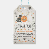 Cute Halloween Ghost Spooktacular Birthday Decor Cadeaulabel (Voorkant)