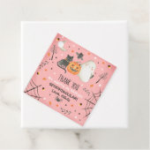 Cute Halloween Ghost Spooktacular Birthday Favor Bedankjes Labels (In situ)