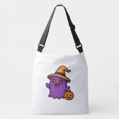 Cute Halloween Ghost Sticker Crossbody Tas (Voorkant)