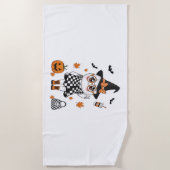 Cute Halloween Ghost Strandlaken (Voorkant)