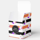 Cute Halloween Ghost Stripes Trick or treat Snoep Bedankdoosjes (Geopend)