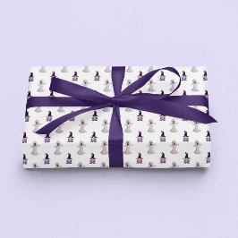 Cute Halloween Ghost Witch Gnome Pattern Cadeaupapier