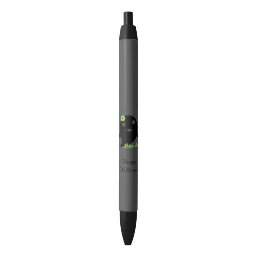 Cute Halloween Ghost Zwarte Inkt Pen (Voorkant Verticaal)