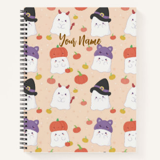 Cute Halloween Ghostie Notebook, Back to School Notitieboek