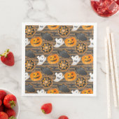 CUTE HALLOWEEN GHOSTS BATS SPIDER WEBS PUMPKINS SERVET (Insitu)