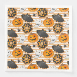 CUTE HALLOWEEN GHOSTS BATS SPIDER WEBS PUMPKINS SERVET