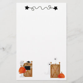 Cute Halloween Ghosts Briefpapier