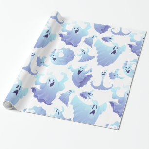 Cute Halloween Ghosts Cadeaupapier
