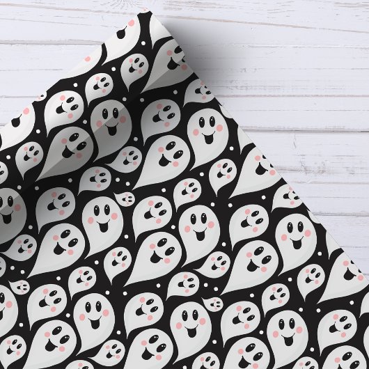 Cute Halloween Ghosts Patroon Cadeaupapier
