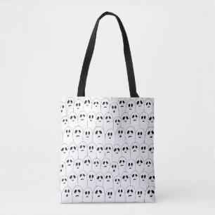 Cute Halloween Ghosts Patterned Trick of Treing Tote Bag