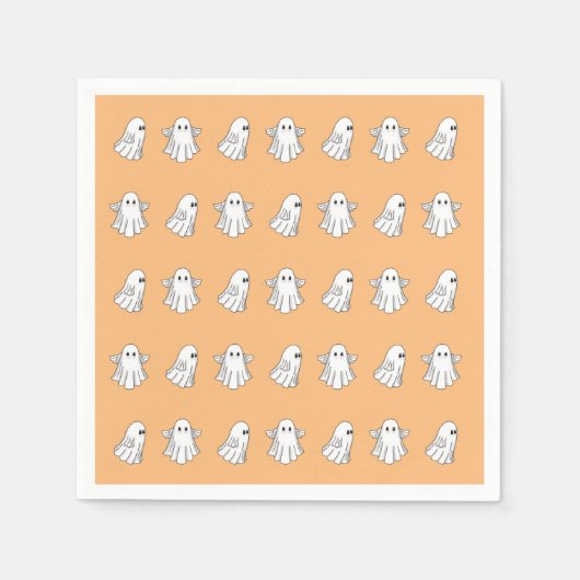 Cute Halloween Ghosts Servet (Voorkant)