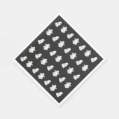 Cute Halloween Ghosts Servet (Hoek)