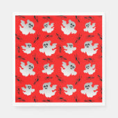 Cute Halloween Ghosts Servet (Voorkant)